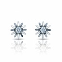 PENDIENTES ORO BLANCO 18KL DIAMANTES