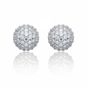 PENDIENTES ORO BLANCO 18KL DIAMANTES