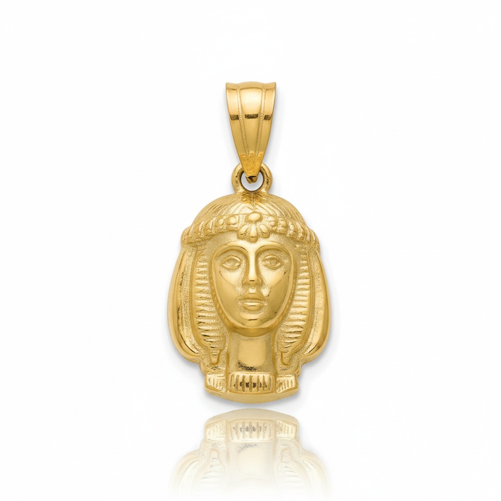 CABEZA ORO 18KL EGIPCIA 15X21MM