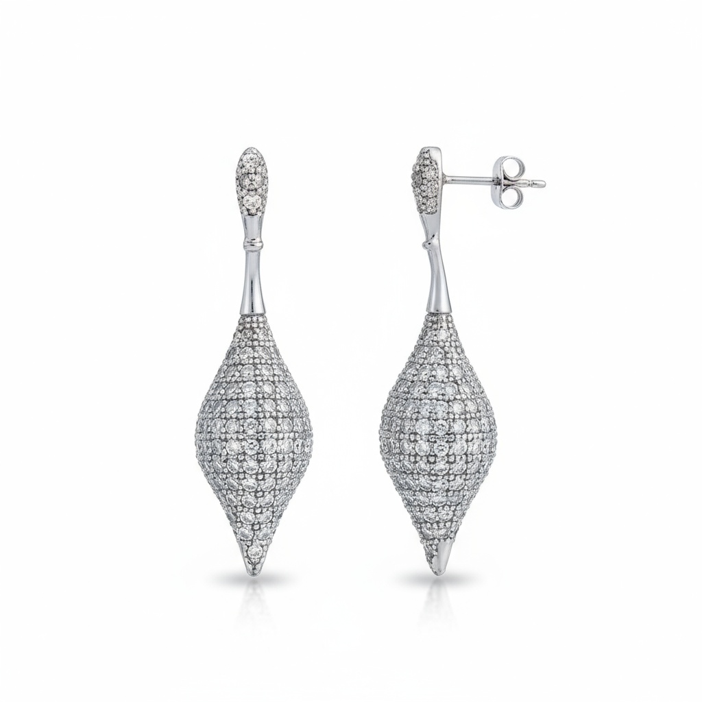 PENDIENTES PLATA 925MM CIRCONITAS