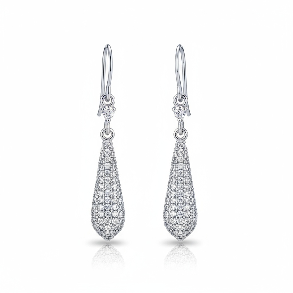 PENDIENTES PLATA 925MM CIRCONITAS