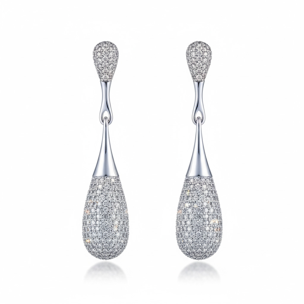 PENDIENTES PLATA 925MM CIRCONITAS