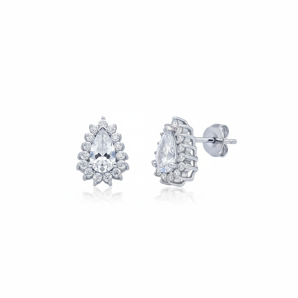 PENDIENTES PLATA 925MM LAGRIMA