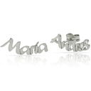 PENDIENTES PLATA 925MM NOMBRE TREPADORES