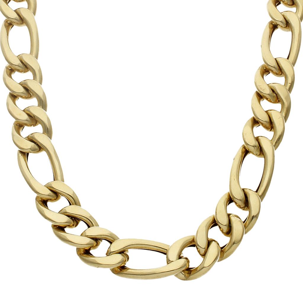 COLLAR HUECO 3x1 ORO 18KL - 15MM