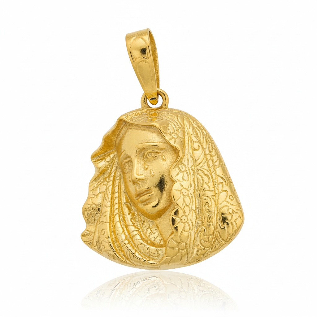 CABEZA ORO 18KL V. MACARENA - 21X25MM