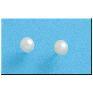 PENDIENTES PLATA 925MM PERLAS SHELL - 6MM
