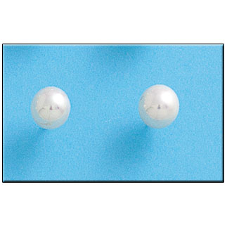 PENDIENTES PLATA 925MM PERLAS SHELL - 7MM