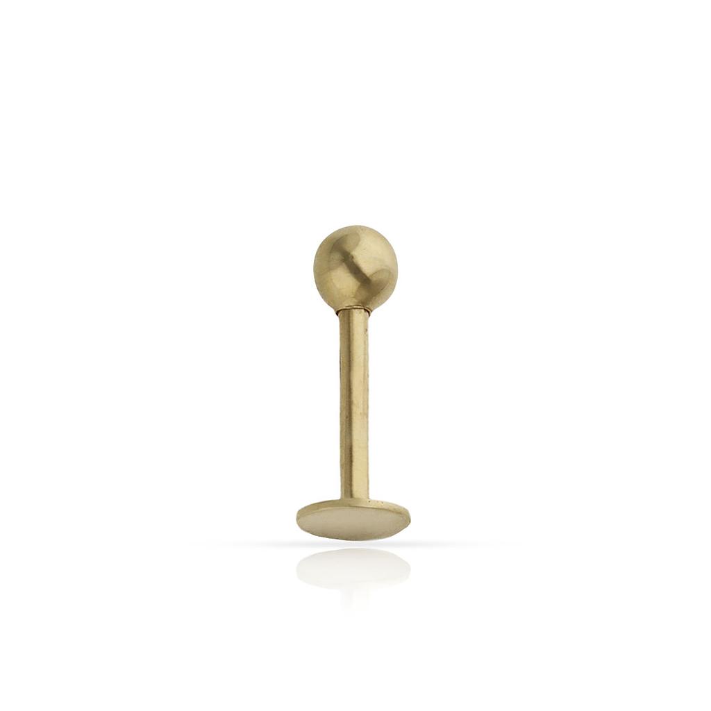 PIERCING ORO 18KL LABIO BOLA