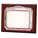 PLACA HOMENAJE ALUMINIO 26X21 - 18X15.50CM