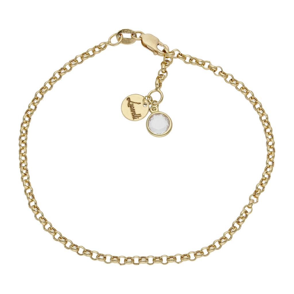 PULSERA MI HISTORIA ORO 18KL 2.50MM - CIRCONITA