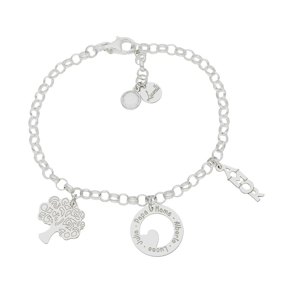 PULSERA MI HISTORIA PLATA 925MM FAMILIA