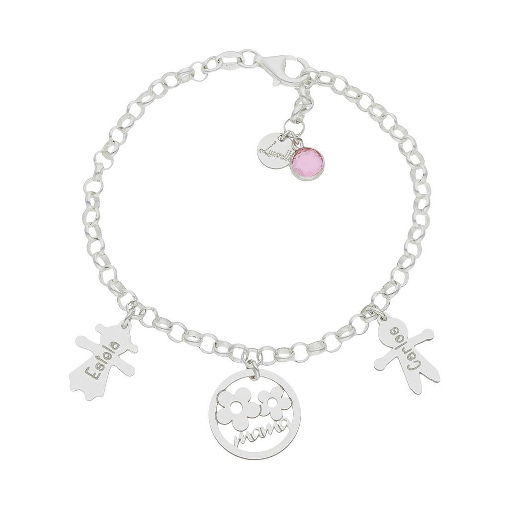 PULSERA MI HISTORIA PLATA 925MM MAMA