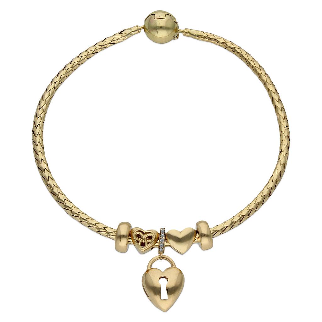 PULSERA ORO 18 KL FLEXIBLE - LOVE