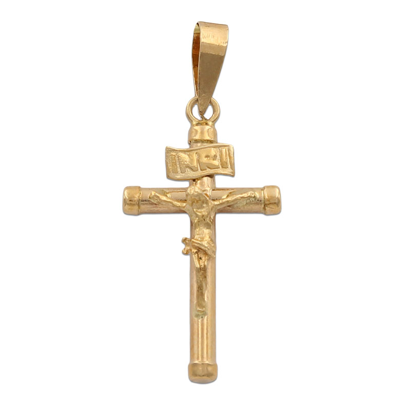 CRUZ EN ORO DE 18KL CON CRISTO - 14X23MM