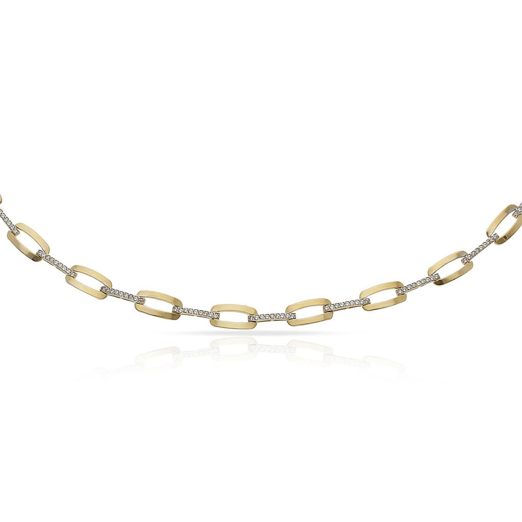 PULSERA ORO 18KL BICOLOR CIRCONITAS