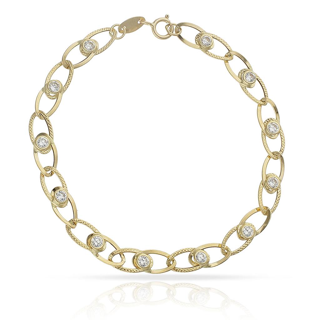 PULSERA ORO 18KL CIRCONITAS