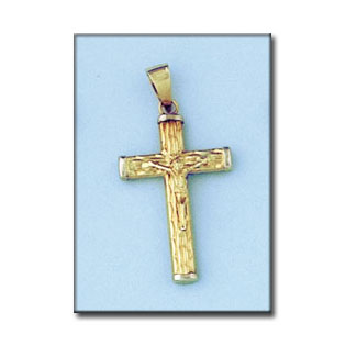 CRUZ EN ORO DE 18KL CON CRISTO -18X31MM