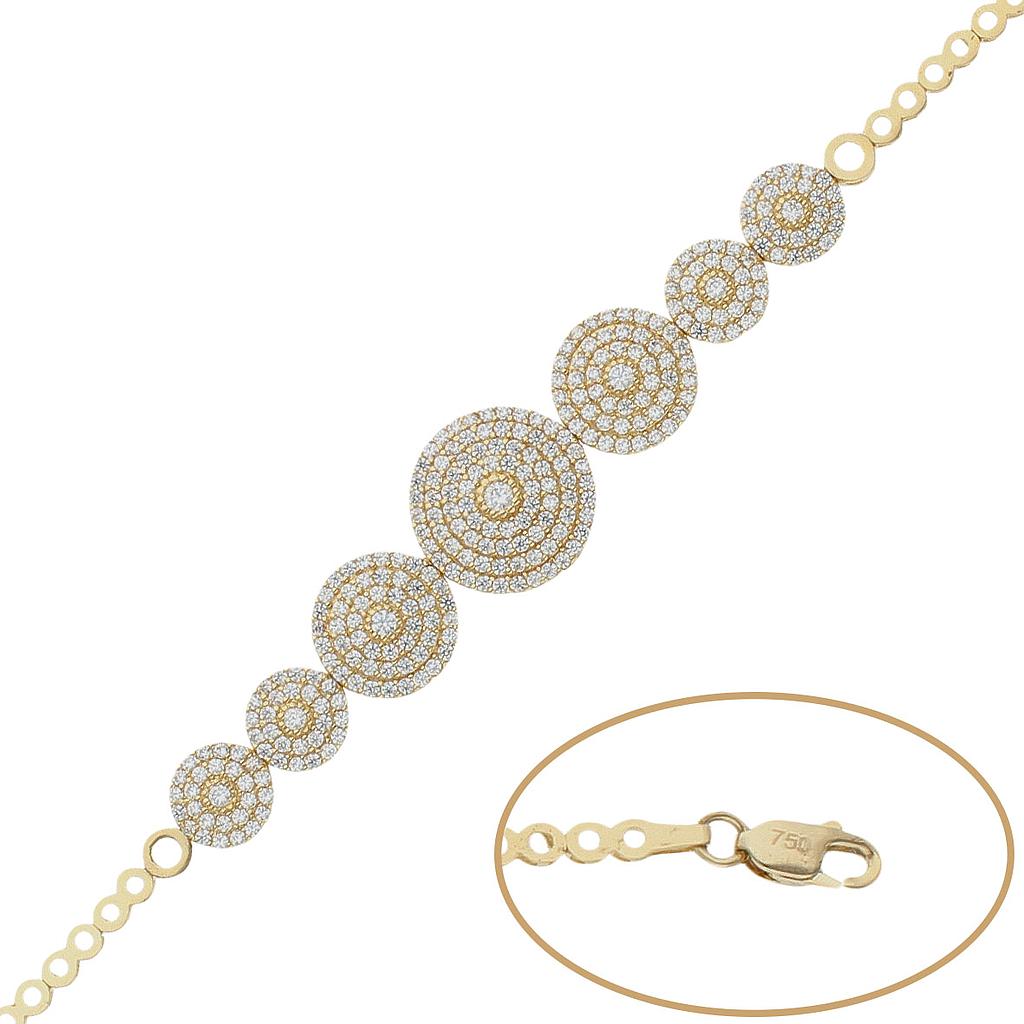 PULSERA ORO 18KL CIRCONITAS