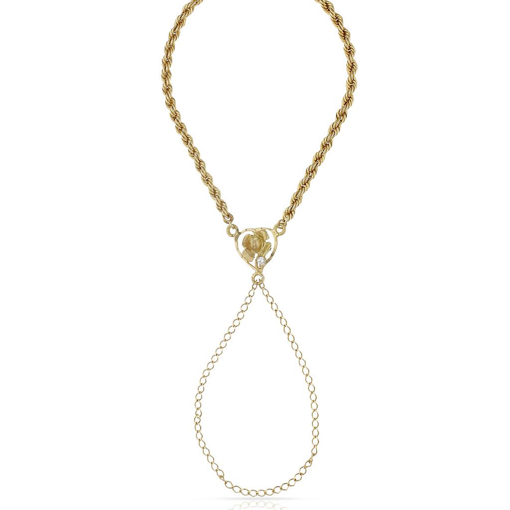 PULSERA ORO 18KL DEDO FLOR
