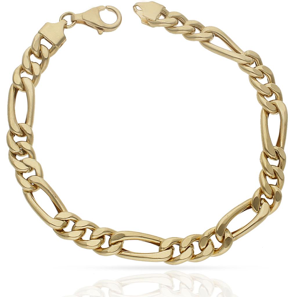 PULSERA ORO 18KL HUECA 3x1