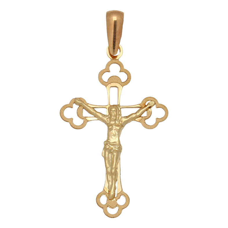 CRUZ ORO 18KL CON CRISTO DE 17X29MM