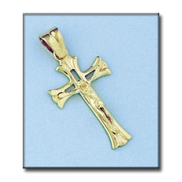 CRUZ ORO 18KL CRISTO - 15X27MM