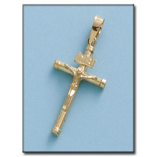 CRUZ ORO 18KL CRISTO - 15X28MM