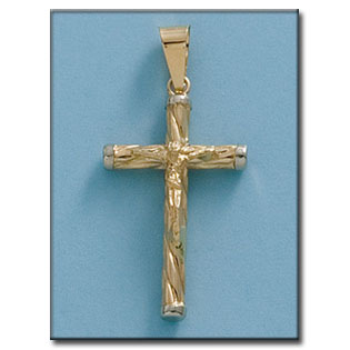 CRUZ ORO 18KL CRISTO - 16X28MM