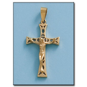 CRUZ ORO 18KL CRISTO - 16X30MM