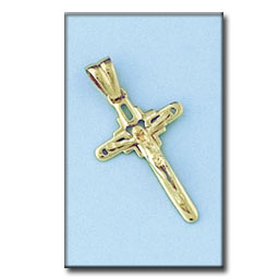 CRUZ ORO 18KL CRISTO - 17X26MM