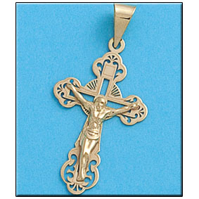 CRUZ ORO 18KL CRISTO - 18X30MM