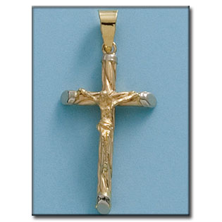 CRUZ ORO 18KL CRISTO - 21X36MM