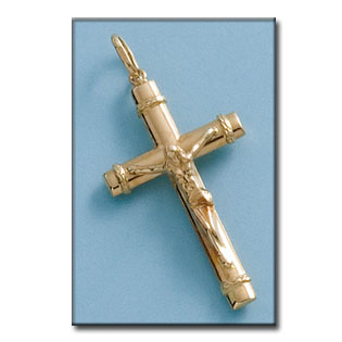 CRUZ ORO 18KL CRISTO - 21X37MM