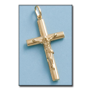 CRUZ ORO 18KL CRISTO - 21X38MM