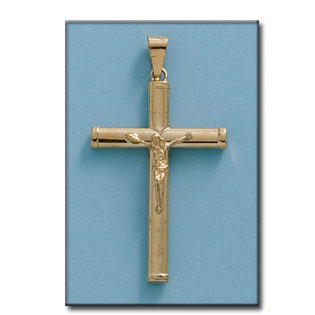 CRUZ ORO 18KL CRISTO - 26X40MM