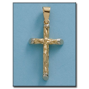 CRUZ ORO 18KL CRISTO- 14X25MM