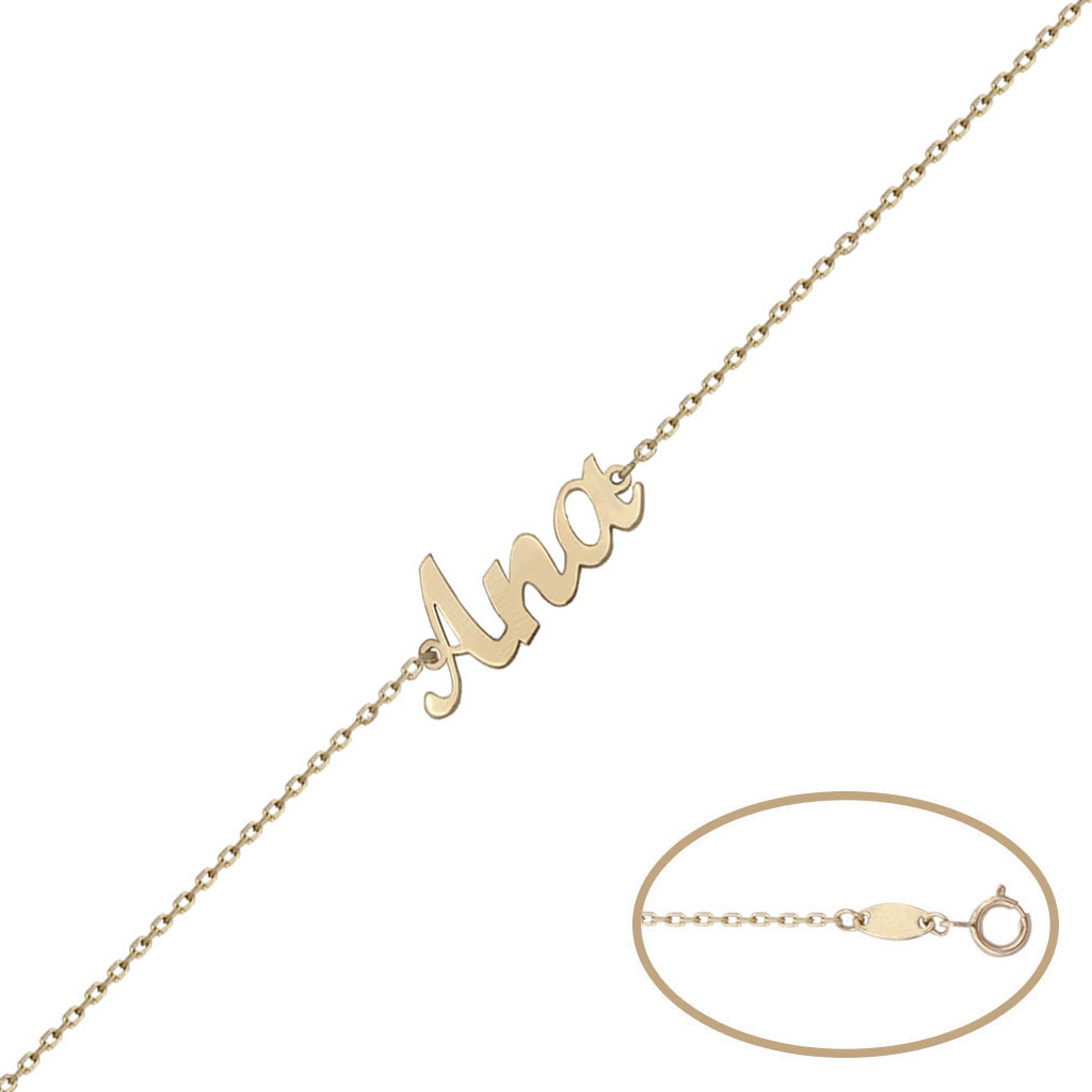 PULSERA ORO 18KL NOMBRE PEQUEÑO