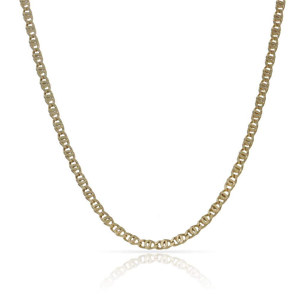 CADENA ORO 18KL HUECA DOBLE ESLABON - 2MM