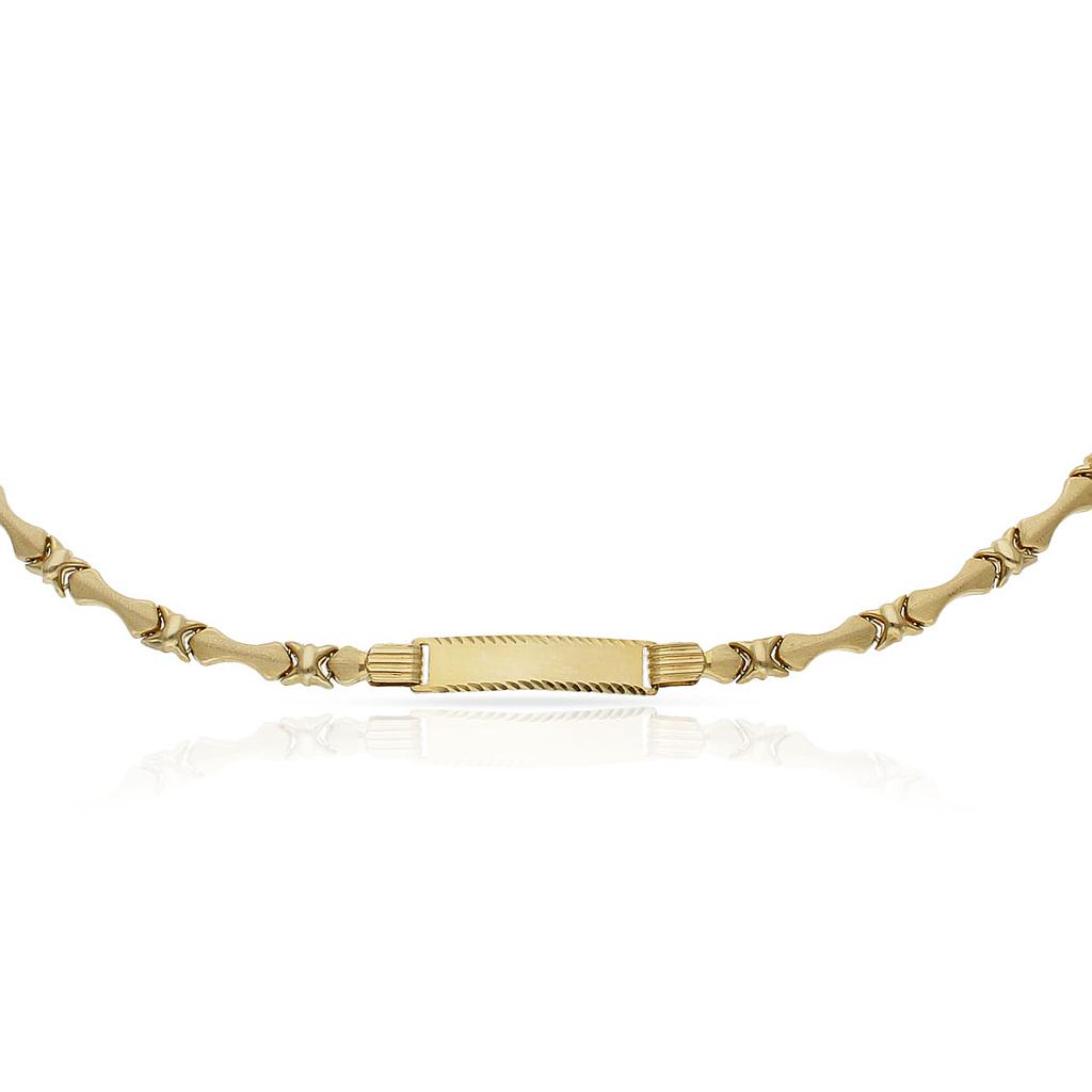 PULSERA ORO 18KL PLACA
