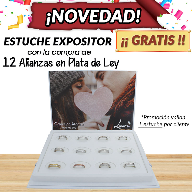 EXPOSITOR GRATIS COMPRANDO 12 ALIANZAS P