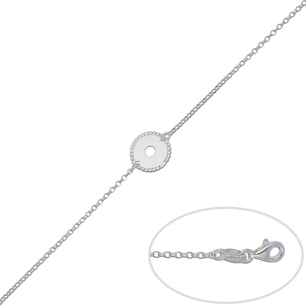 PULSERA PLATA 925MM CIRCULO