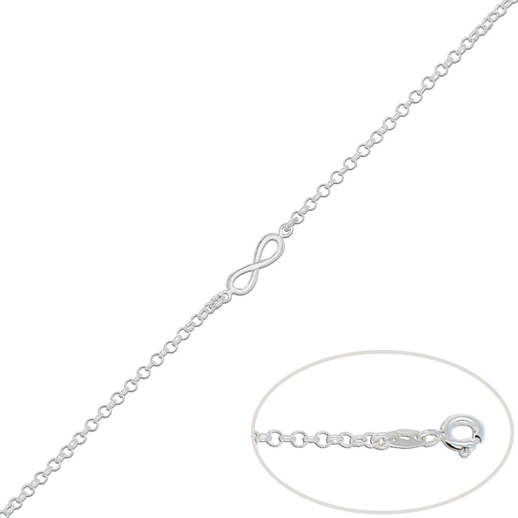PULSERA PLATA 925MM INFINITO