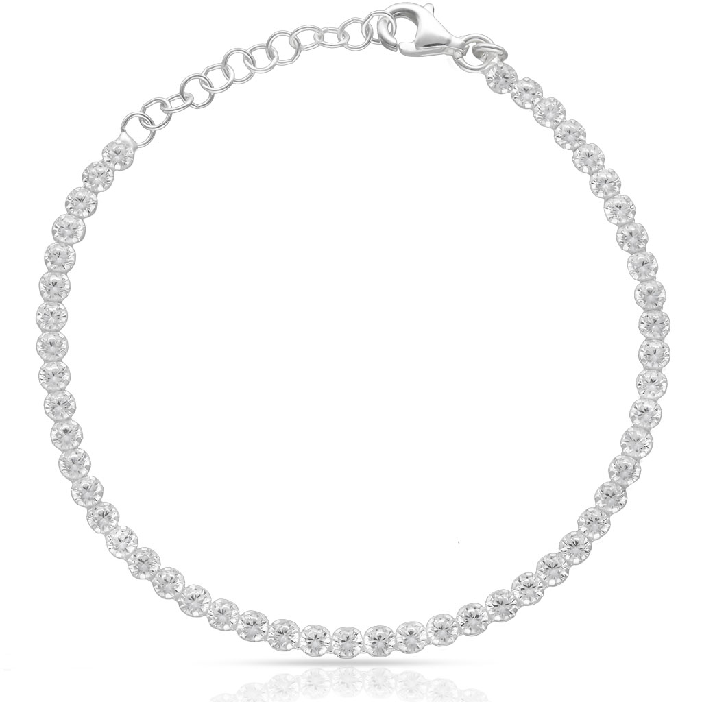 PULSERA PLATA 925MM RIVIERE - 3MM