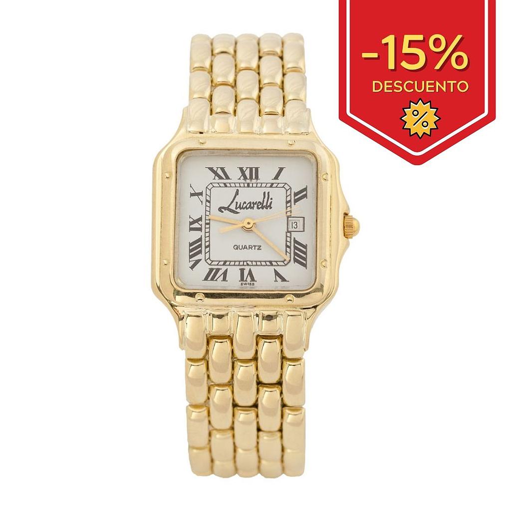 RELOJ ORO 18KL CABALLERO LUCARELLI