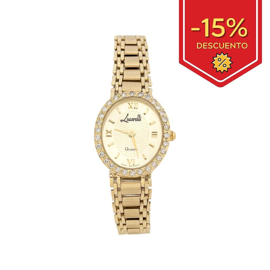 RELOJ ORO 18KL SEÑORA LUCARELLI DIAMANTES
