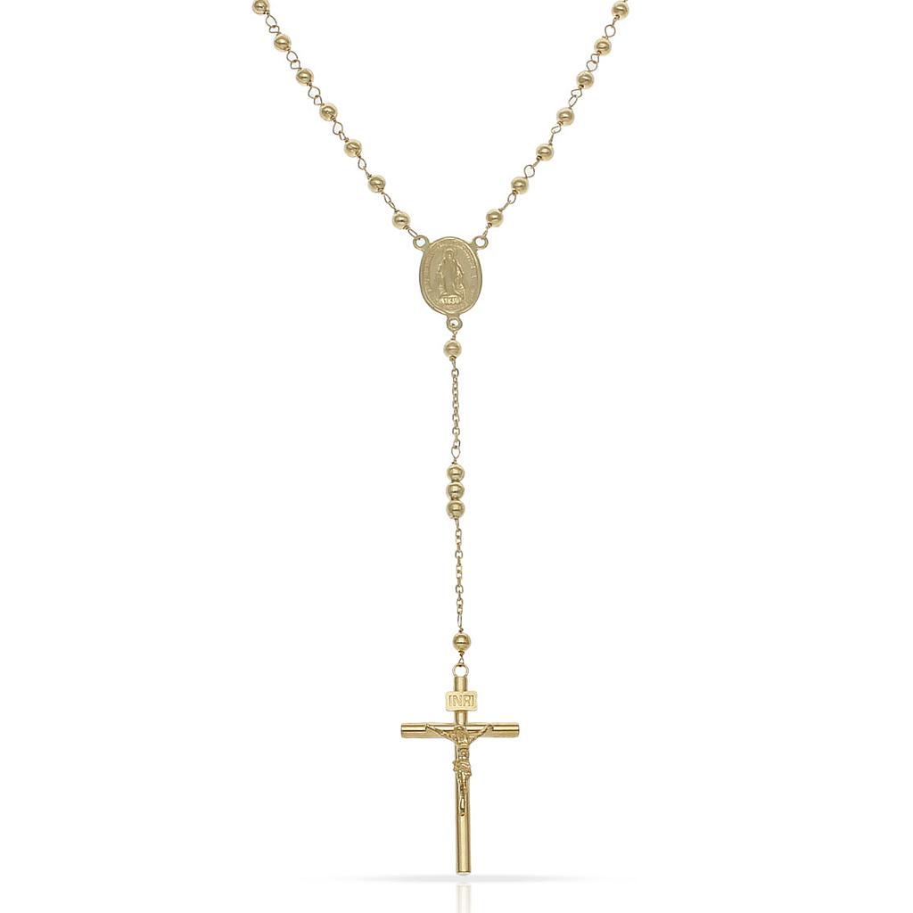 ROSARIO ORO 18KL BOLAS - 3MM ** AGOTADO TEMPORALMENTE**
