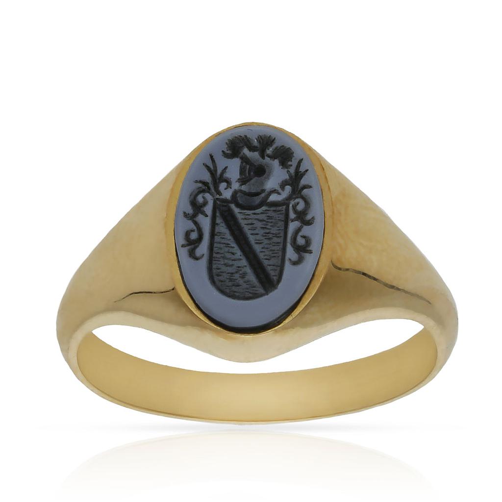 SELLO ORO 18KL ESCUDO HERALDICO