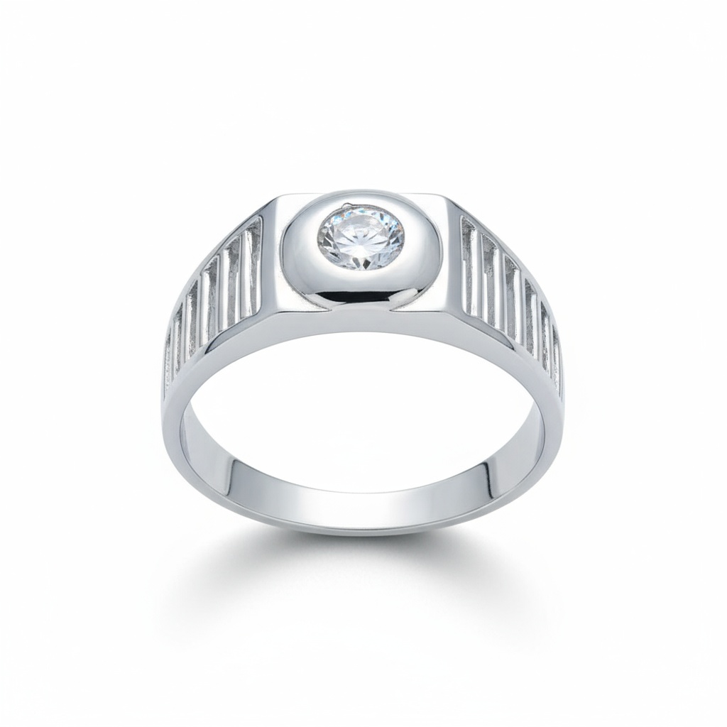 SOLITARIO ORO BLANCO 18KL