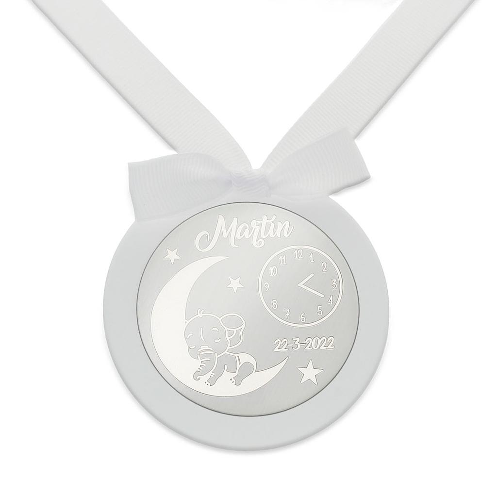 MEDALLA CUNA OVALADA BEBE BAÑERA PLATA 925MM (copia)